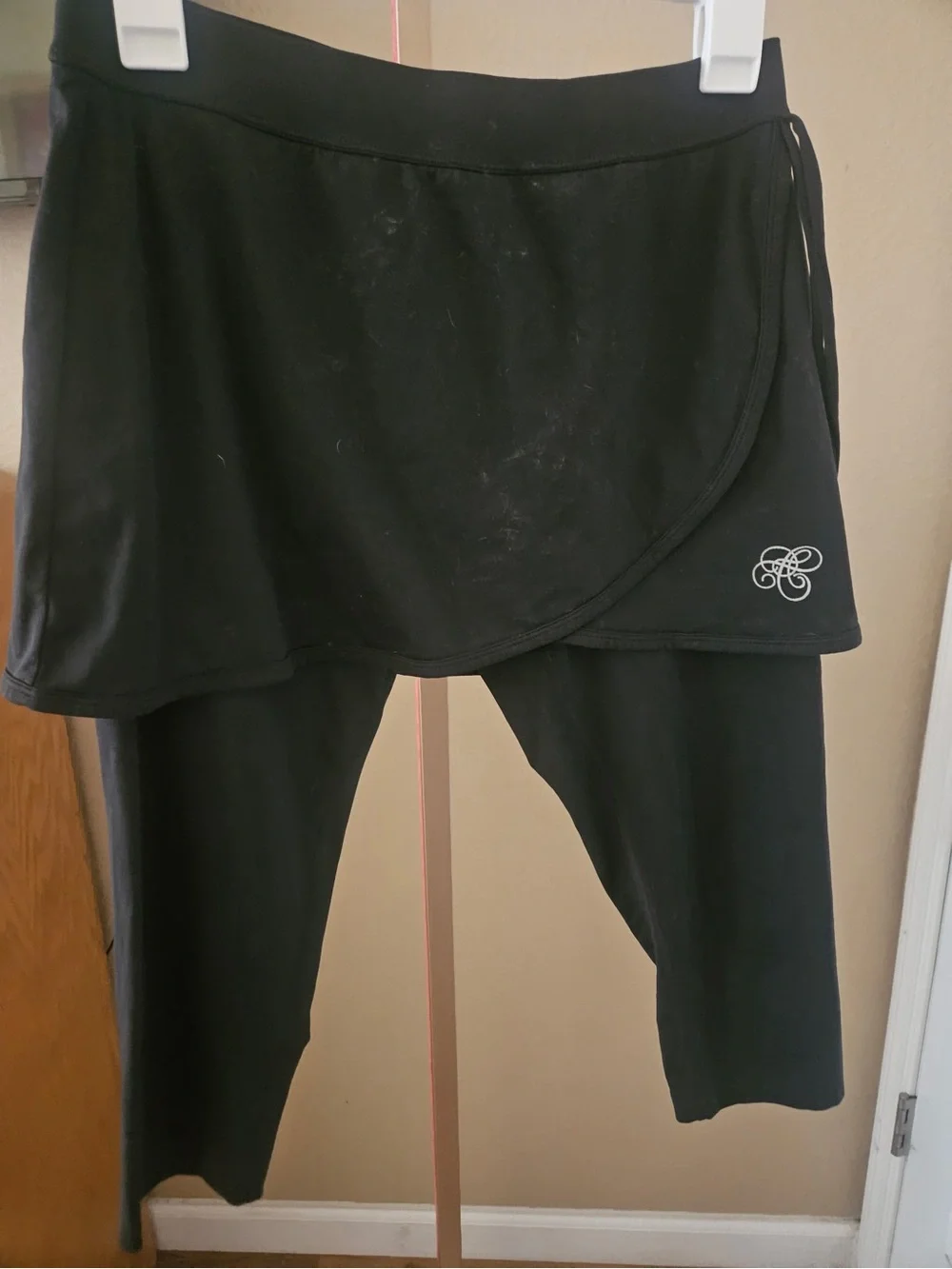 Asics Black' Skort Leggings with Logo